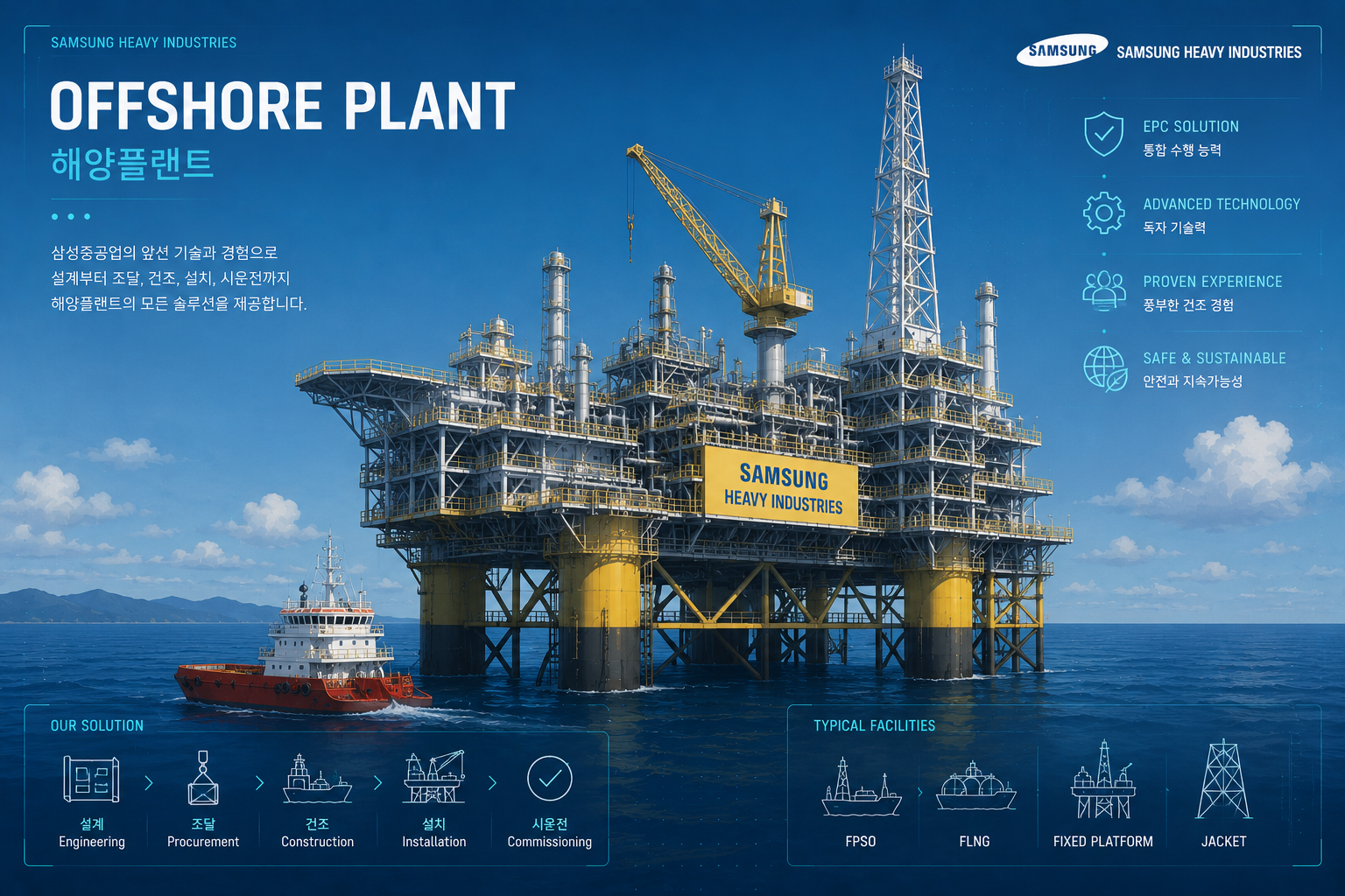 해양플랜트 FLNG 이미지